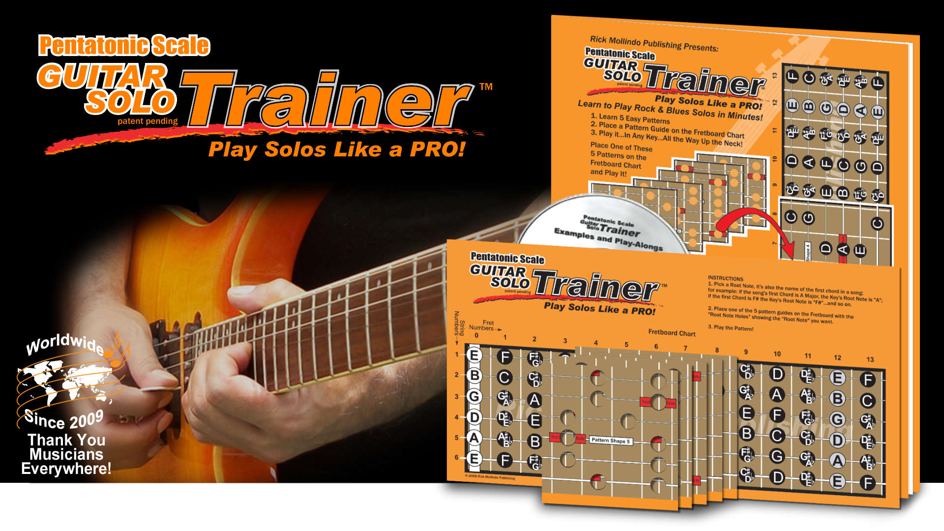 pentatonic scale guitar solo trainer book